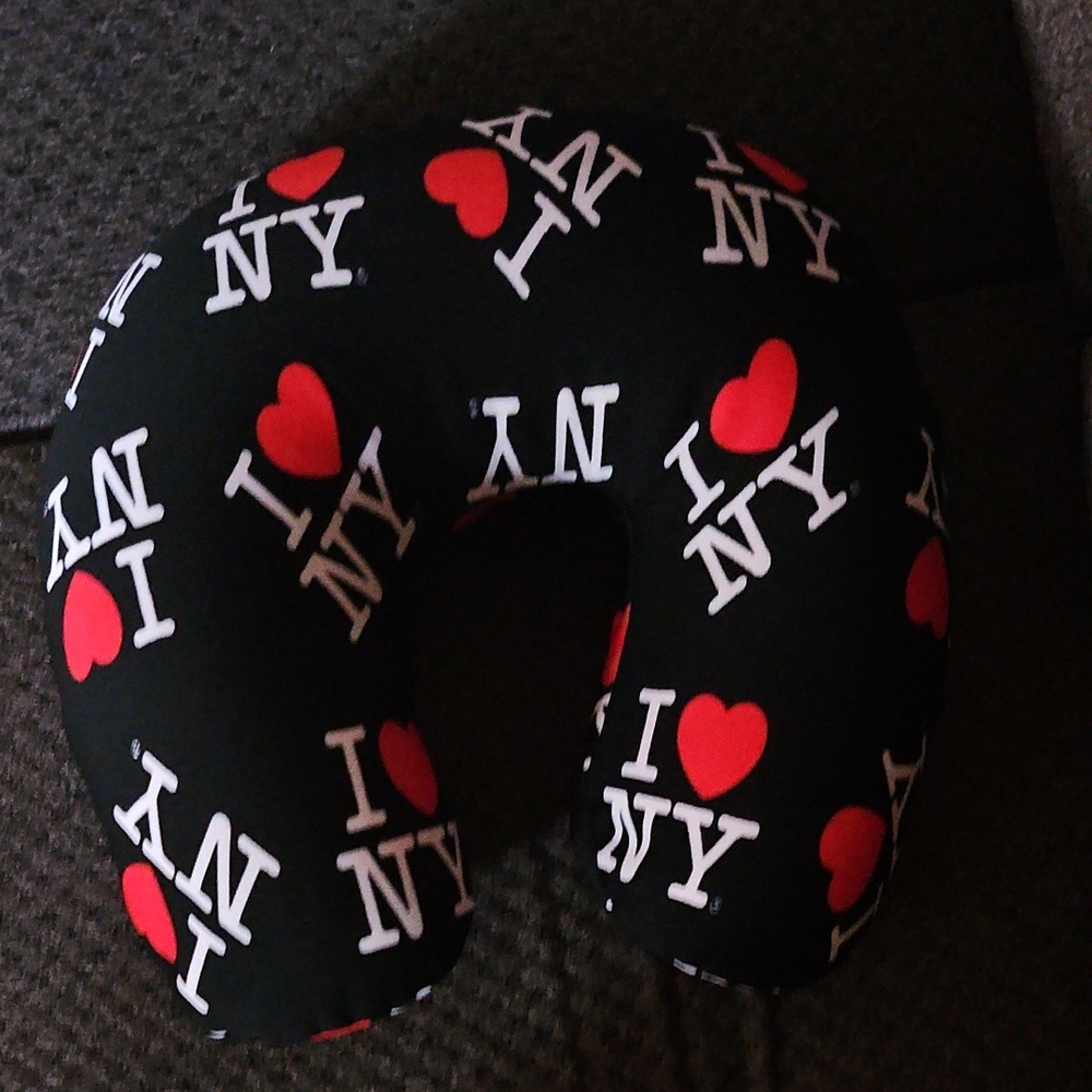 I Love NY Travel Neck Pillow